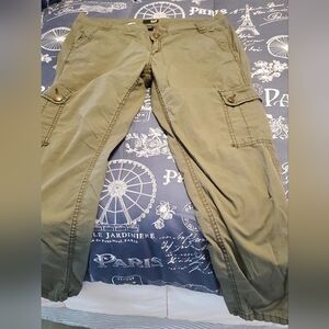a.n.a Women's Khaki Cargo Pants